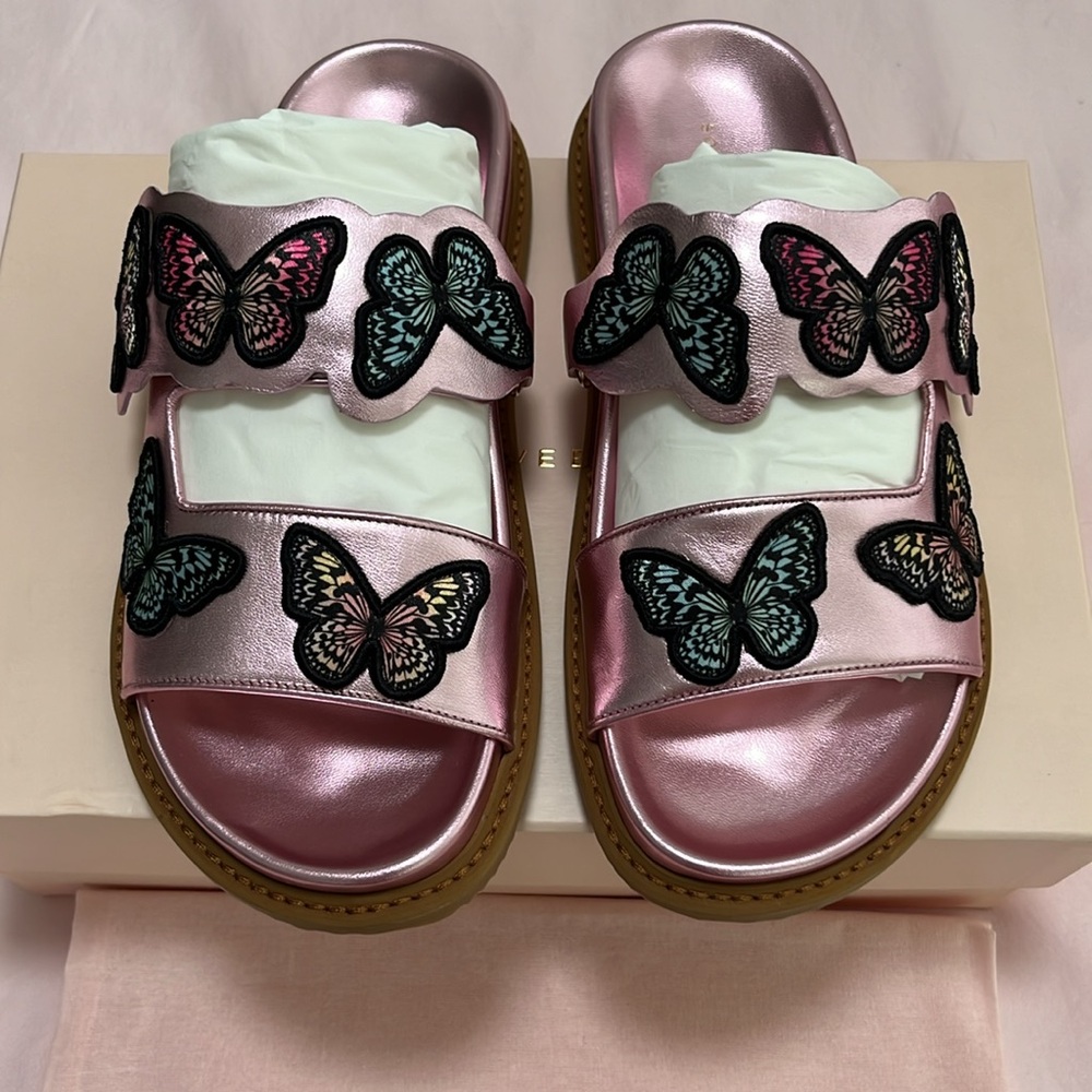 Sophia Webster Pink Butterfly Sandals - Picture 3 of 10